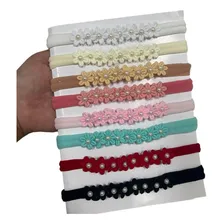 Kit 8 Faixinhas Para Bebê Rn Flor Laço Menina Maternidade Foto mini 1