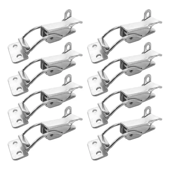 Kit 8 Fecho Rápido De Pressão 3x9,5cm P/ Cadeado Inox Fb3/e2 Foto 1