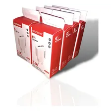 Kit 8 Fonte Carregador Turbo P/ Celular Usb Atacado Cor Branco Foto mini  2