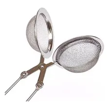 Kit 8 Infusor De Chá Inox Coador Peneira Tipo Pinça Foto mini  2