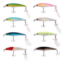 Kit 8 Isca Artificial Minnow Floating 9cm 8g - Deyu Foto  mini 1