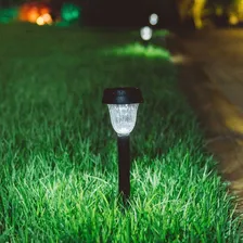 Kit 8 Luminária Espeto Solar Poste De Jardim Decoração Led Foto mini 2