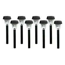 Kit 8 Luminária Espeto Solar Poste De Jardim Decoração Led Foto mini 1