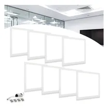 Kit 8 Luminária Led RY Painel Plafon Embutir Branco-frio 40w 40x40 Embutir Bivolt Luz Frio 110v/220v Foto mini 1