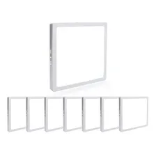 Kit 8 Luminaria Painel Plafon Led 25w Sobrepor Quadrado Frio Estrutura Branco-frio 110v/220v Foto mini 1