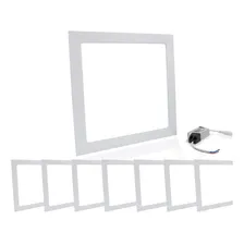 Kit 8 Painel Plafon Led 18w Embutir Quadrado Luz Frio Estrutura Branco Frio 110v/220v Foto mini 1