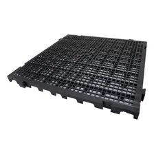 Kit 8 Palets Pallet Estrado Piso Plástico 50x50 Preto Foto mini 1