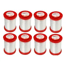 Kit 8 Pç Linha Pesca Nylon Grilon 0.60mm 250gr 3,846mts Cor Branco Foto mini 3