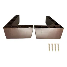 Kit 8 Pé Cantoneira Canto Sofá Poltrona Tabaco 12x21cm Foto mini 1