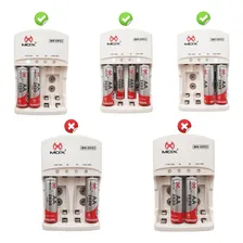 Kit 8 Pilhas Recarregável Aa Carregador De Pilha Mox Bivolt Foto mini 4