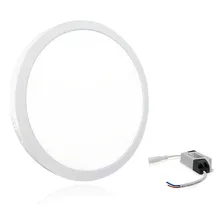 Kit 8 Plafon Painel Led 25w Redondo Sobrepor Luz Branco Frio Foto mini 4