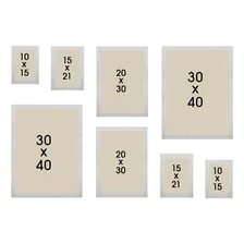 Kit 8 Porta Retratos Painel Parede Branco Liso Foto mini 3