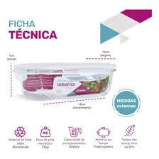 Kit 8 Potes Vidro Hermético Marmita Tampa Tamanhos Variados U4home Foto mini 4