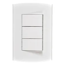 Kit 8 Unid Conjunto Peesa Alfa 3 Interruptor Simples Branco Foto  mini 1