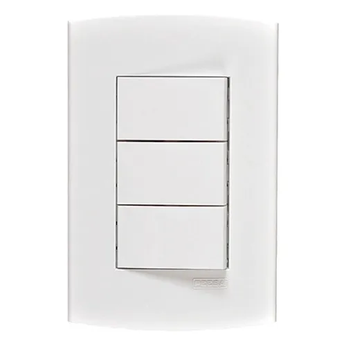 Kit 8 Unid Conjunto Peesa Alfa 3 Interruptor Simples Branco Foto 1