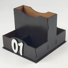 Kit 8 Unid Porta Guardanapo Molhos Sachês + Númeração Mdf Foto mini 2