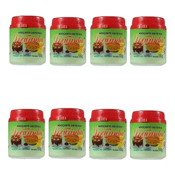 Kit 8 X Adoçante Dietético Doçurinha 100g Foto 1