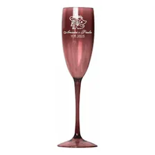 Kit 80 Taças Espumante 190ml Acrílica Personalizadas - Aloha Cor Marsala Foto  mini 1