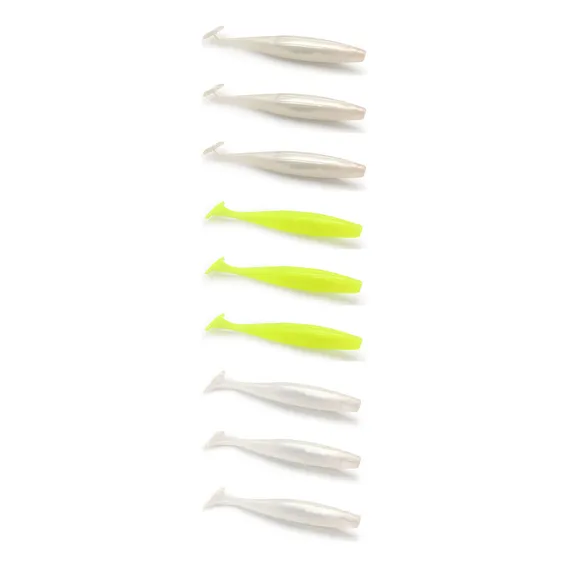 Kit 9 Iscas Artificiais Para Pesca Monster 3x Slow Shad 9cm Cor Kit 1 Foto 1