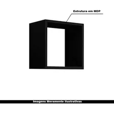 Kit 9 Nichos Organizador 30x30cm Preto - Gran Belo Foto mini 4