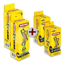 Kit 96 Pilhas Aa + 80 Aaa Zinco Carvão Rayovac Tubo Foto  mini 1