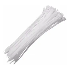 Kit Abraçadeiras Nylon Enforca Gato 2,5x100mm 5000 Unidade # Cor Branco Foto  mini 1
