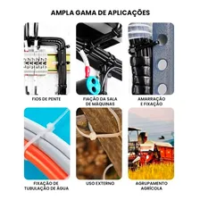Kit Abraçadeiras Nylon Enforca Gato 7,6 X 300mm 500 Unid Cor Preto Foto mini 3