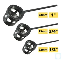 Kit Abridor De Rosca Em Cano Pvc 1 3/4 1/2 Pol + Serra Cano Cor Preto Foto mini  2
