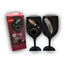 Kit Abridor De Vinho 3 Peças Formato De Taça Foto mini 1