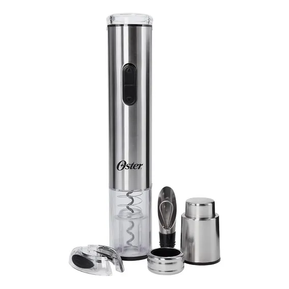 Kit Abridor Elétrico De Vinhos Oster Fpstbw8055 - Inox Foto 1