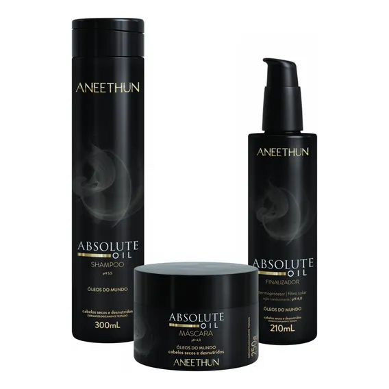 Kit Absolute Oil Com 3 Produtos Aneethun-lançamento Foto 1