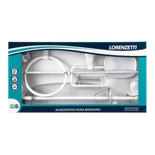 Kit Acessório Para Banheiro Lorenzetti Attic Branco 6 Peças Foto  mini 1