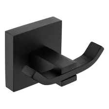 Kit Acessório Quadrado Aço Inox Preto Fosco Banheiro 4 Peças Foto mini  2
