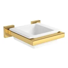 Kit Acess贸rios Banheiro 05 Pe莽as Quadratta Gold Deca Foto mini 2