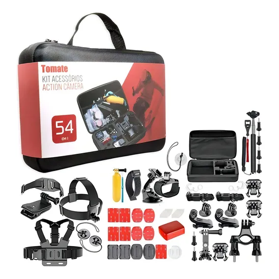 Kit Acess贸rios Gopro Hero 5 2 3 3+ 4 Edition Silver Black Foto 1