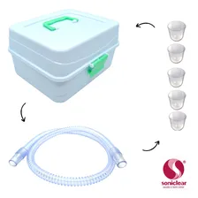 Kit Acess贸rios Inaladores Nebulizadores Soniclear Pulmosonic Foto mini 3