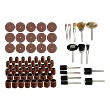 Kit Acess贸rios Micro Retifica Lixas Escovas Foto mini 1