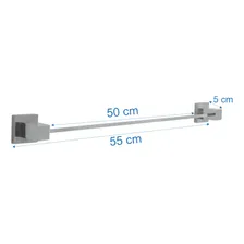 Kit Acessórios P/ Banheiro Metal 5 Peças Luxo Quadrado Foto mini 2