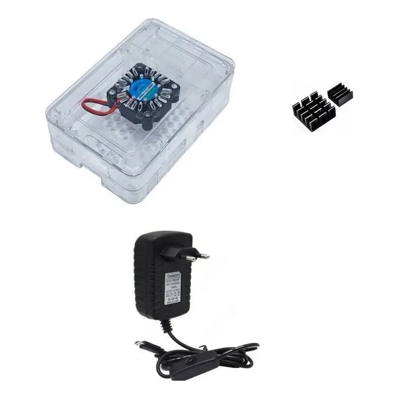 Kit Acessórios P/ Raspberry Pi 3 - Case Premium Cooler 12x Foto 1