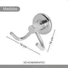 Kit Acessórios Para Banheiro Aço Inox 5 Peças Foto mini 4