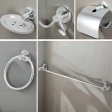 Kit Acessórios Para Banheiro Aço Inox 5 Peças Foto mini 2