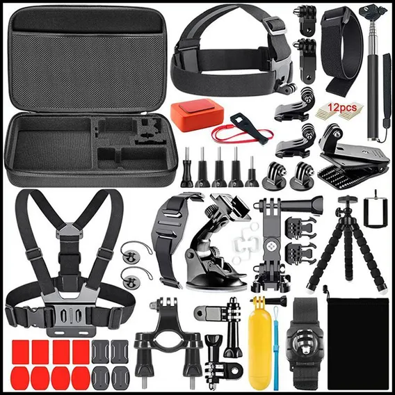 Kit Acessórios Para Gopro Hero 6 7 8 9 10 4k Com 65 Peças Foto 1