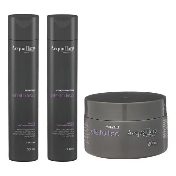 Kit Acquaflora Efeito Liso - 3 Itens Foto 1