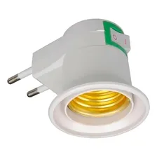 Kit Adaptador Tomada Soquete E27 Para Lâmpada Bivolt Foto mini 2