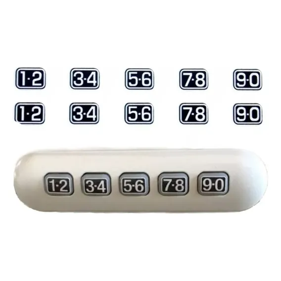 Kit Adesivo Botão Senha Porta Para Fusion Edge 13781 Cor Preto Foto 1