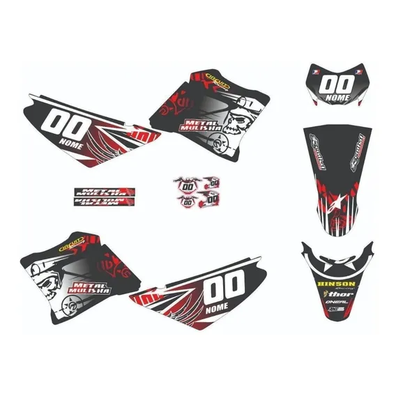 Kit Adesivo Brilho Xtz 125 Motocross Trilha 0,20mm 16517 Foto 1