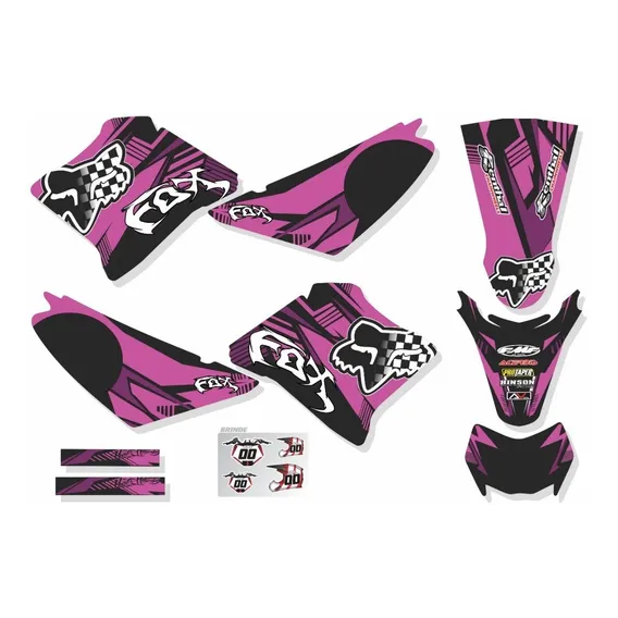 Kit Adesivo Brilho Xtz 125 Motocross Trilha 0,20mm 16810 Foto 1