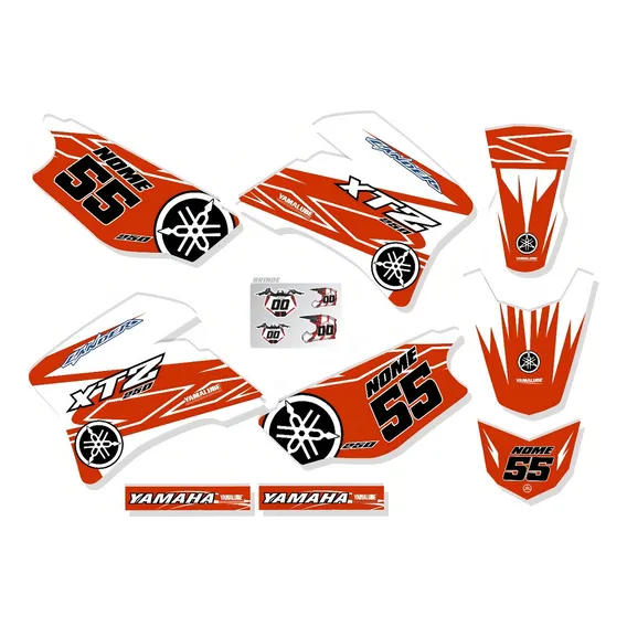 Kit Adesivo CompatÃvel 250 Lander Motocross Trilha F147 Cor PADRÃO Foto 1