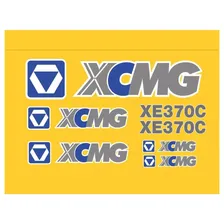 Kit Adesivo Compatível Com Escavadeira Xcmg Xe370c Foto mini  2