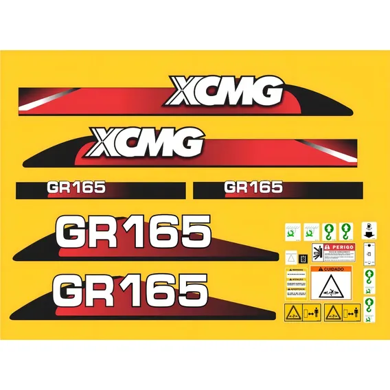 Kit Adesivo CompatÃvel Com Motoniveladora Xcmg Gr165 Foto 1